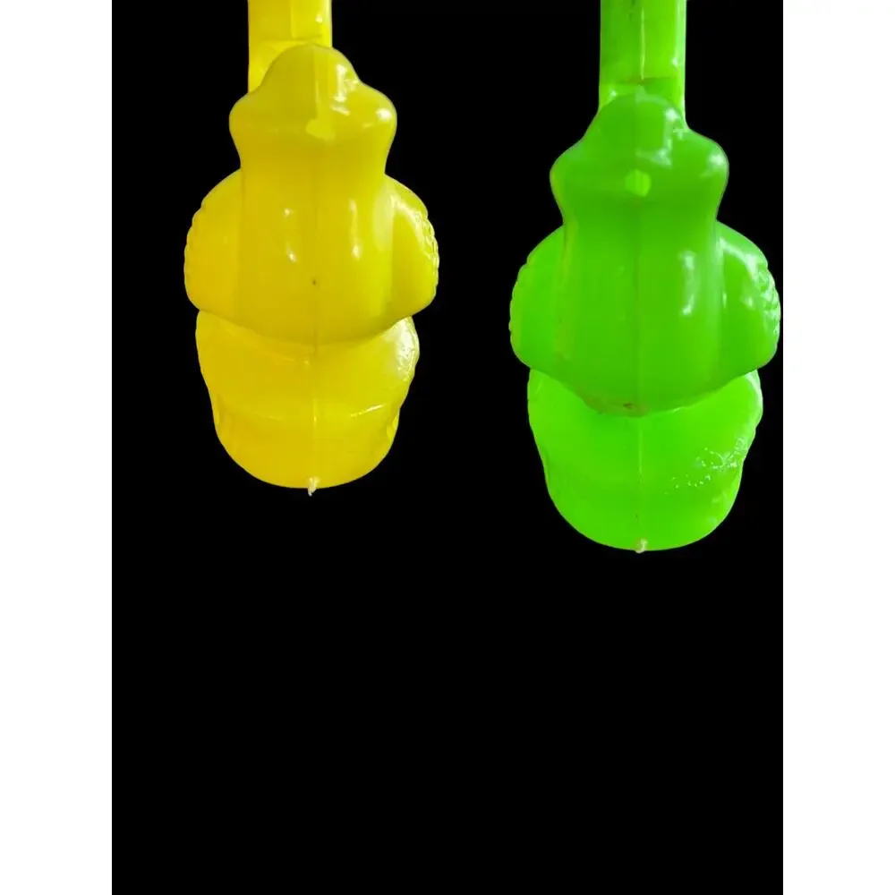 Vintage Bird Whistle Water Warblers Toy Hard Plastic 5 & Dime Lot of 2 Hong Kong